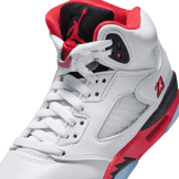 Air Jordan 5 Retro Fire Red Black Tongue (GS) Angle 4