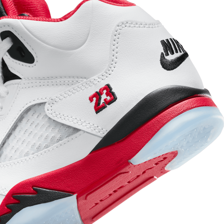 Air Jordan 5 Retro Fire Red Black Tongue (PS) Angle 5