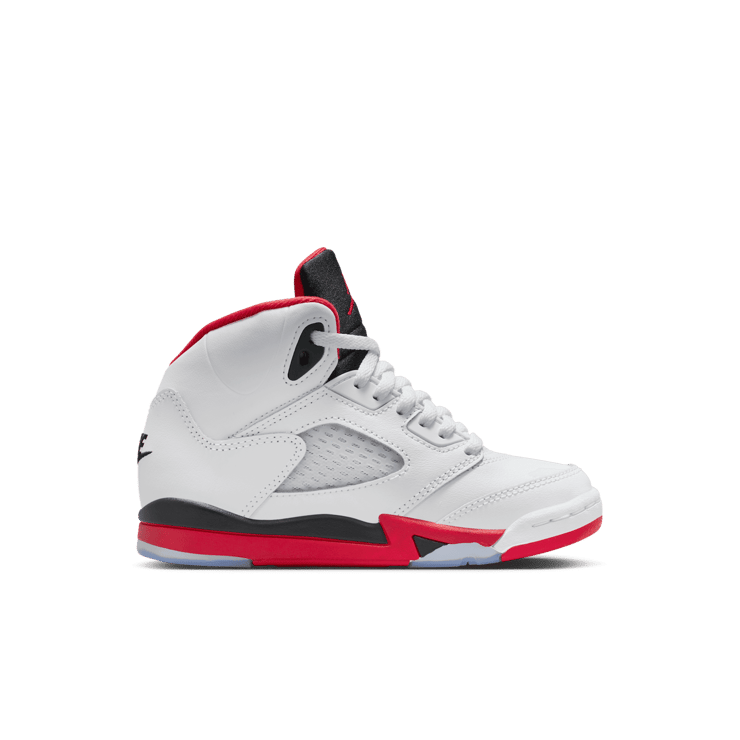 Air Jordan 5 Retro Fire Red Black Tongue (PS) Angle 0