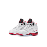 Air Jordan 5 Retro Fire Red Black Tongue (PS) Angle 2