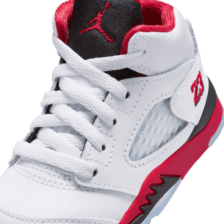 Air Jordan 5 Retro Fire Red Black Tongue (TD) Angle 20