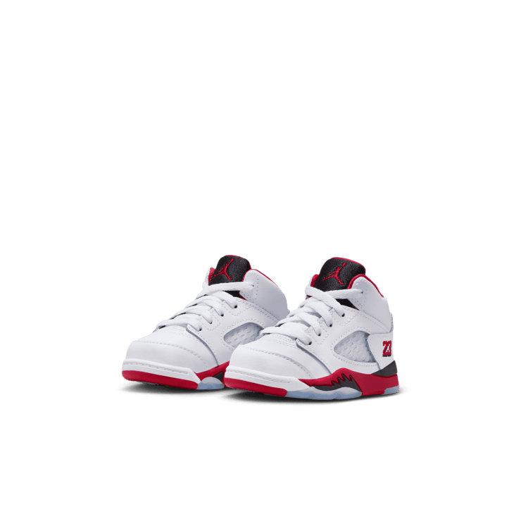 Air Jordan 5 Retro Fire Red Black Tongue (TD) Angle 8