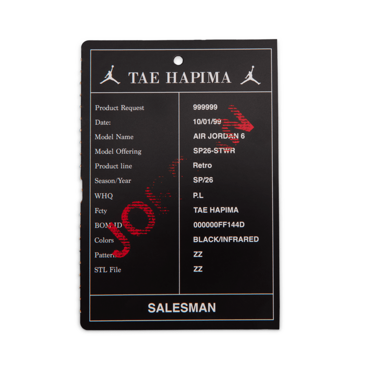 Air Jordan 6 Retro Reverse Infrared (GS) Angle 7