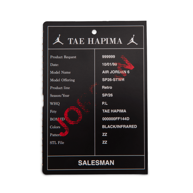 Air Jordan 6 Retro Reverse Infrared (TD) Angle 4