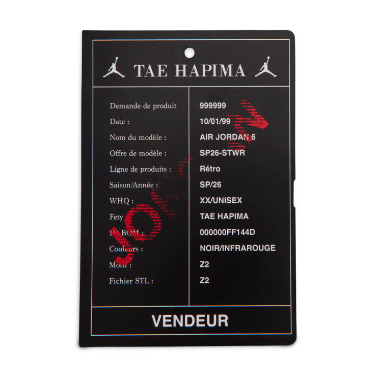 Air Jordan 6 Retro Reverse Infrared (TD) Angle 7