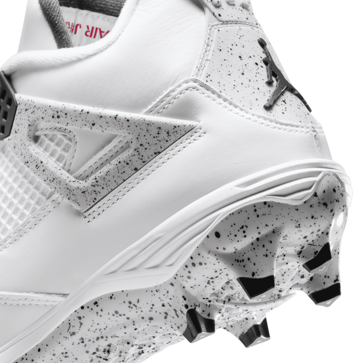 Air Jordan 4 Retro TD Cleat White Cement Angle 8