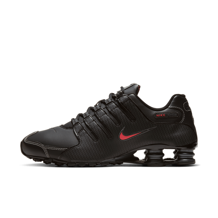 Nike Shox NZ Black Varsity Red Angle 0