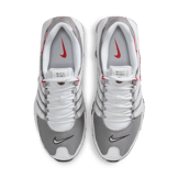Nike Shox NZ White Sport Red Metallic Silver Angle 5