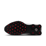 Nike Shox NZ White Sport Red Metallic Silver Angle 0