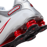 Nike Shox NZ White Sport Red Metallic Silver Angle 7