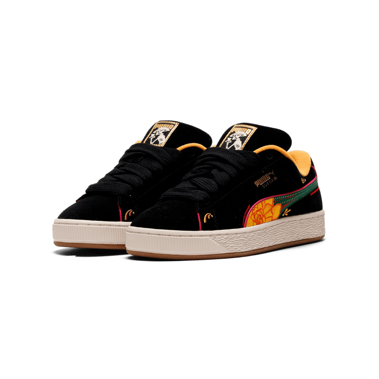 Puma Suede XL La Catrina Black Yellow Sizzle Angle 5