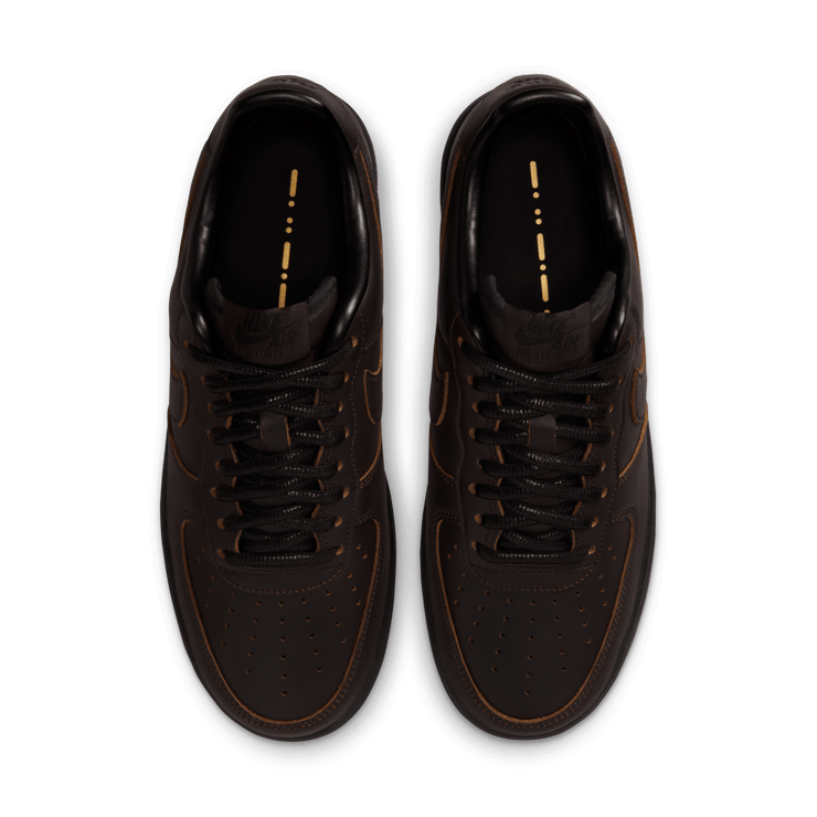 Nike Air Force 1 Low Velvet Brown Morse Code Angle 5