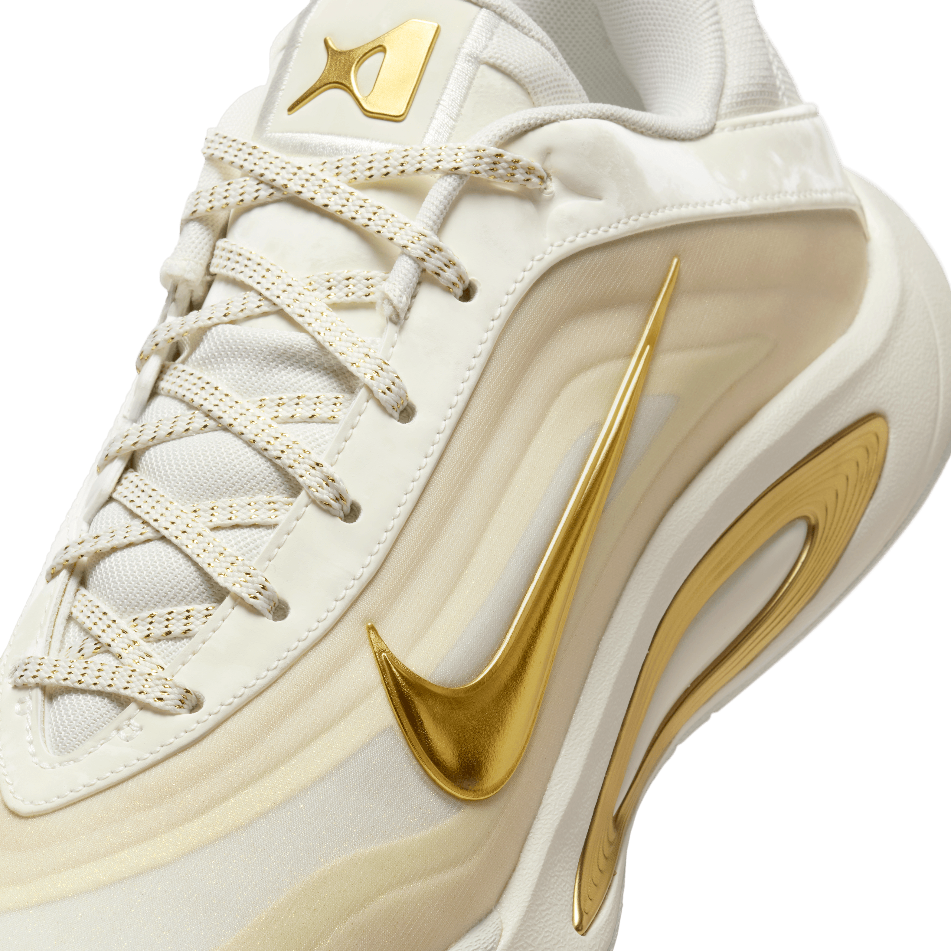 nike transparent shoes gold edition