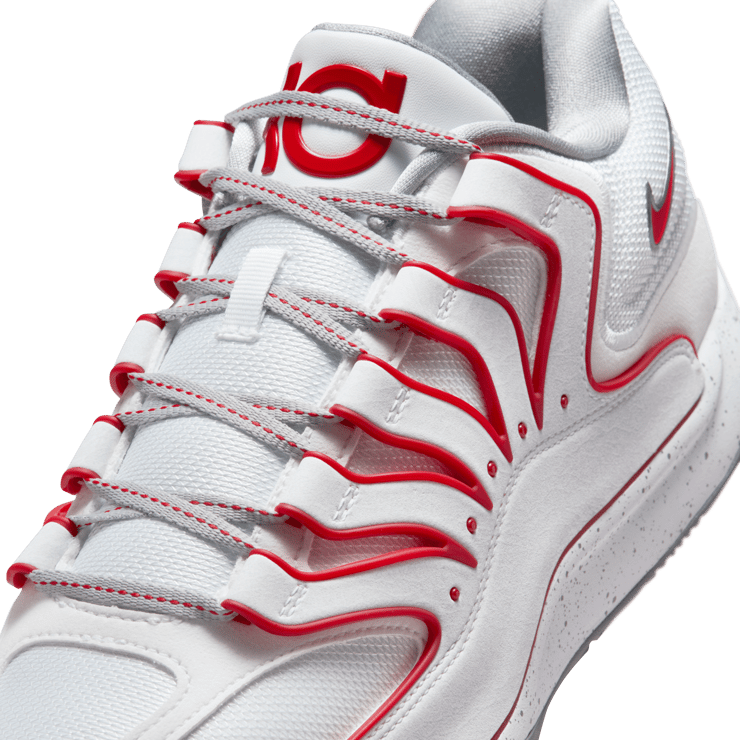 Nike KD 18 White University Red Angle 7