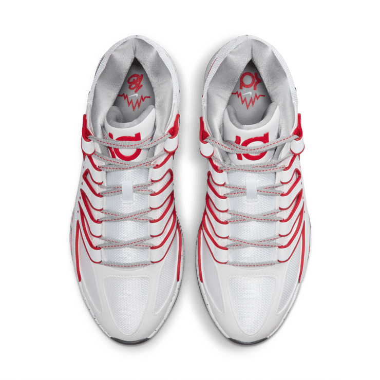 Nike KD 18 White University Red Angle 6