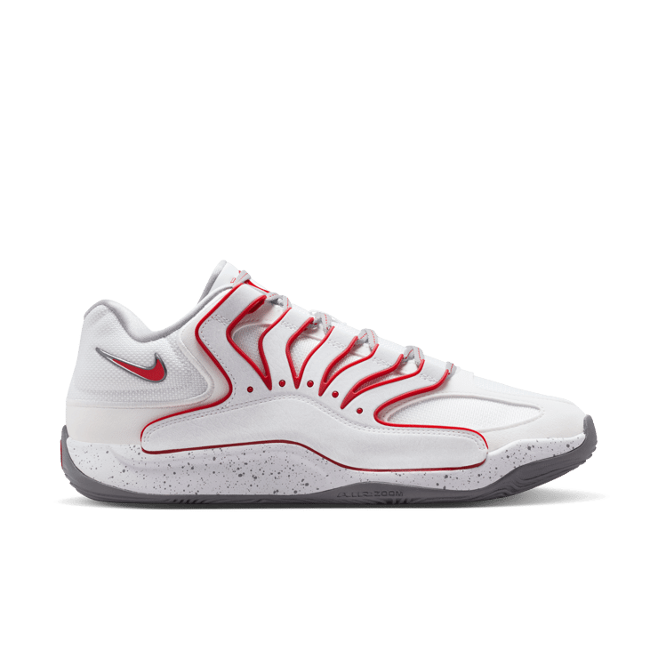 Nike KD 18 White University Red Angle 1
