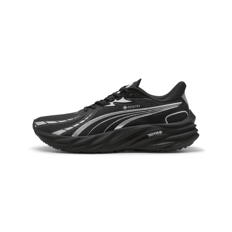 Puma Velocity Nitro 4 Gore-Tex Black Silver Angle 0