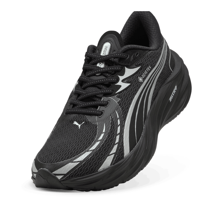 Puma Velocity Nitro 4 Gore-Tex Black Silver Angle 3