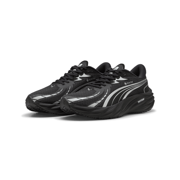 Puma Velocity Nitro 4 Gore-Tex Black Silver Angle 5