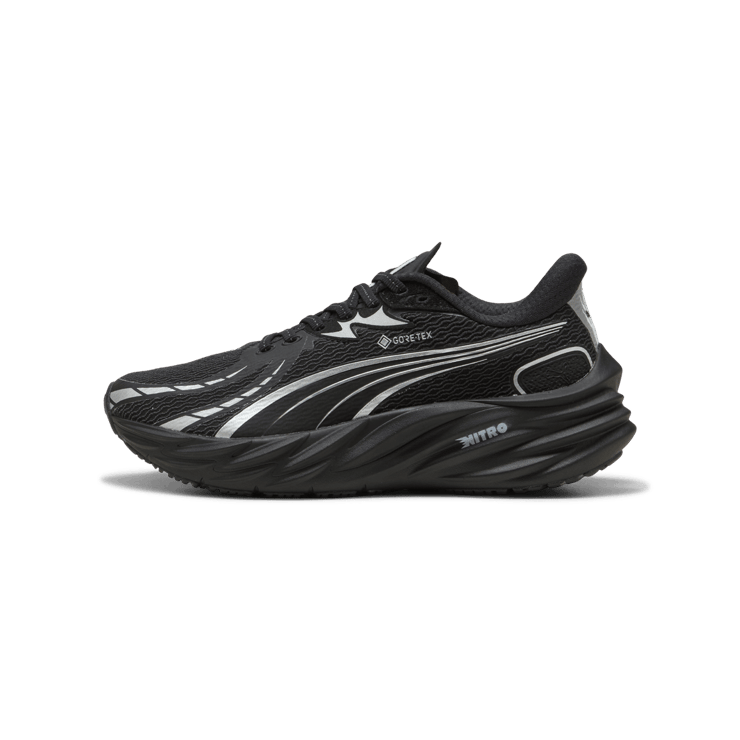 Puma Velocity Nitro 4 Gore-Tex Black Silver (W) Angle 0