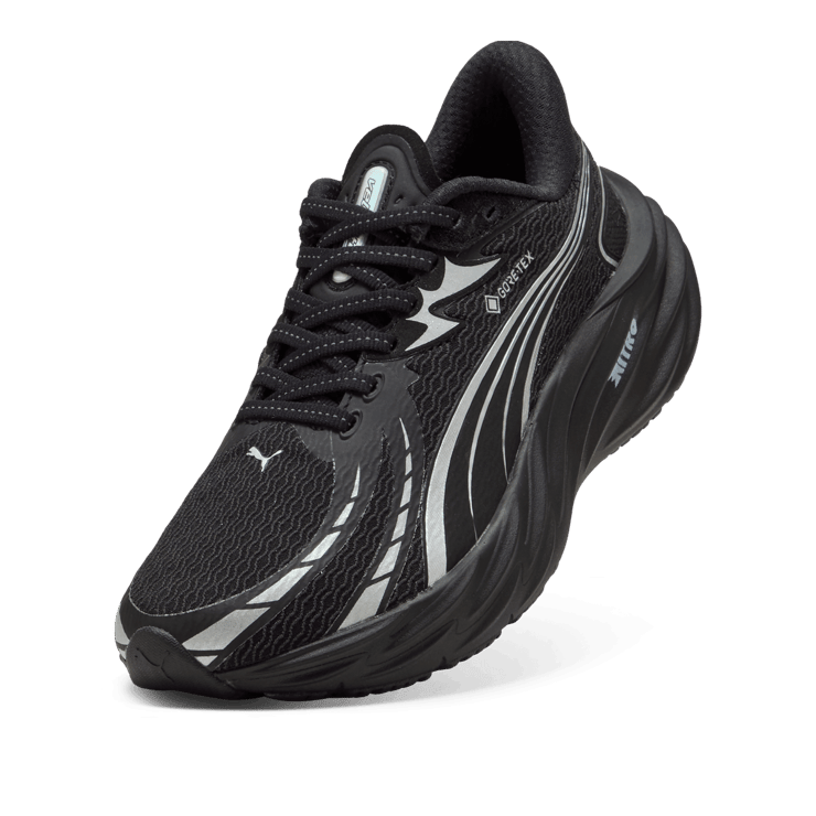 Puma Velocity Nitro 4 Gore-Tex Black Silver (W) Angle 3