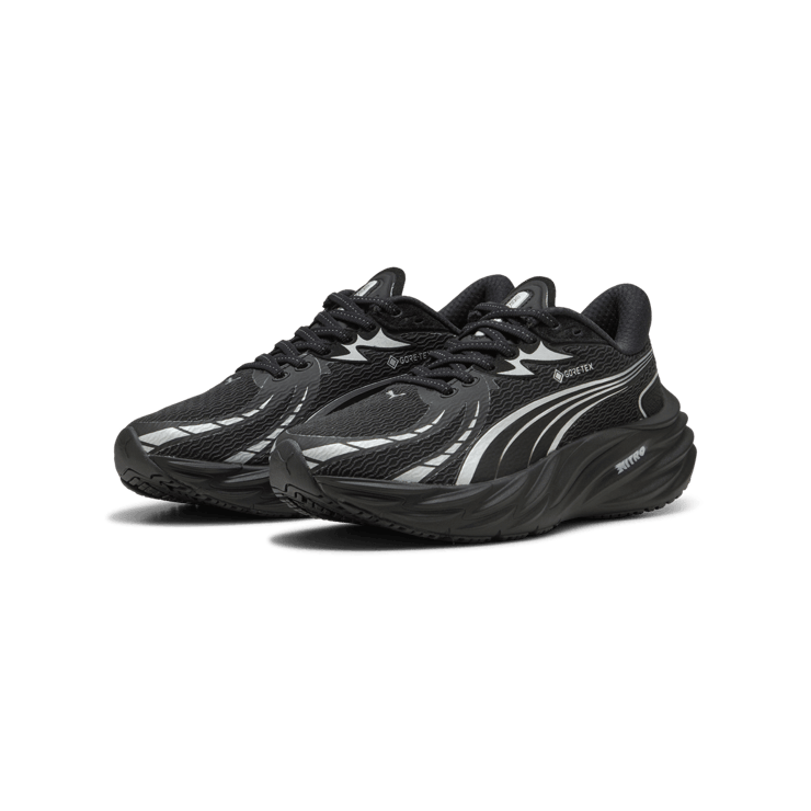 Puma Velocity Nitro 4 Gore-Tex Black Silver (W) Angle 5