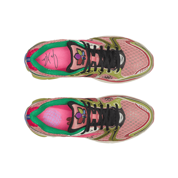 Saucony ProGrid Triumph 4 Jae Tips Flowers Grow Uptown Virginia Creeper Angle 3