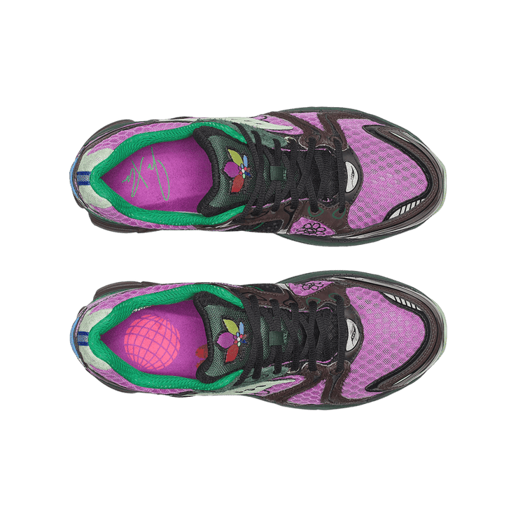 Saucony ProGrid Triumph 4 Jae Tips Flowers Grow Uptown Perilla Angle 3