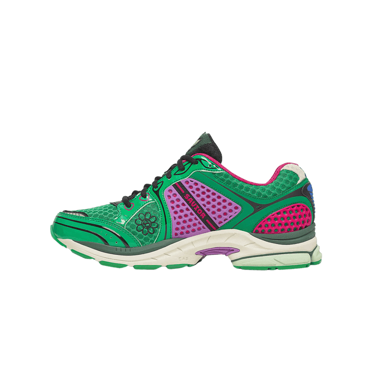 Saucony ProGrid Triumph 4 Jae Tips Flowers Grow Uptown Sugar Maple Angle 1