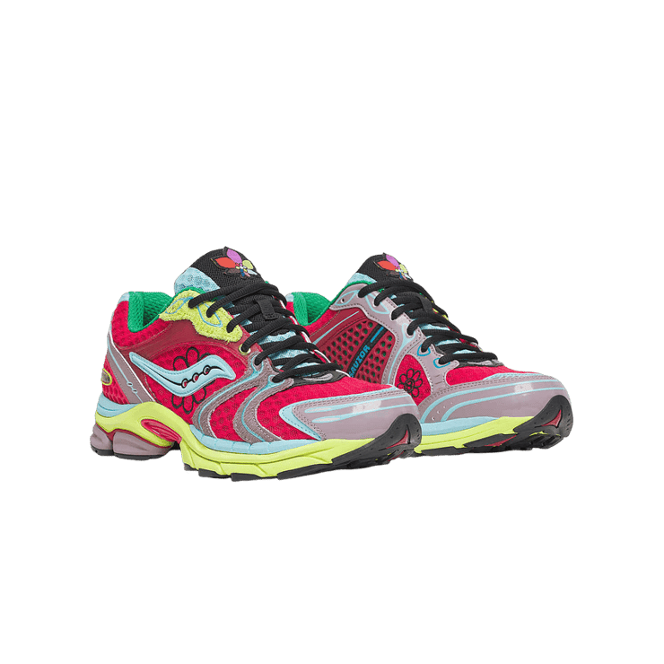 Saucony ProGrid Triumph 4 Jae Tips Flowers Grow Uptown Poison Ivy Angle 0