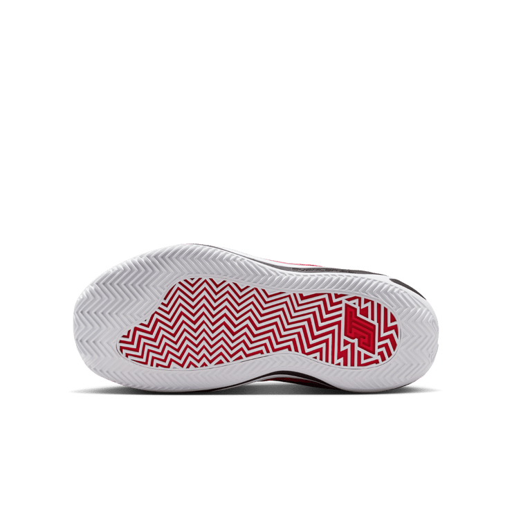 Jordan Tatum 4 Black University Red (GS) Angle 2