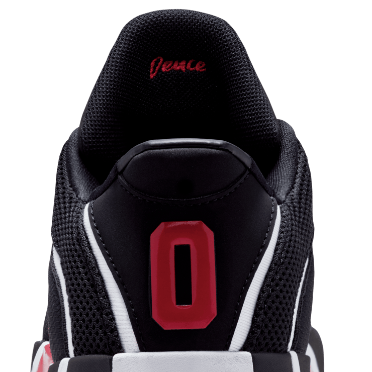 Jordan Tatum 4 Black University Red (GS) Angle 38