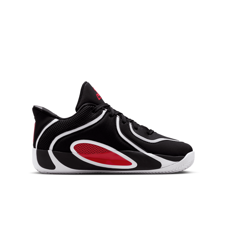Jordan Tatum 4 Black University Red (GS) Angle 10
