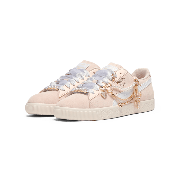 Puma Clyde Charm Rosebay Alpine Snow (W) Angle 5