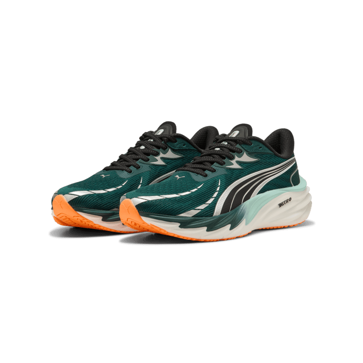 Puma Velocity Nitro 4 Green Terrain Heat Fire Angle 5