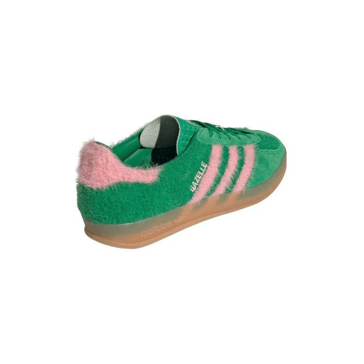 adidas Gazelle Indoor Green Glow Pink (W) Angle 4