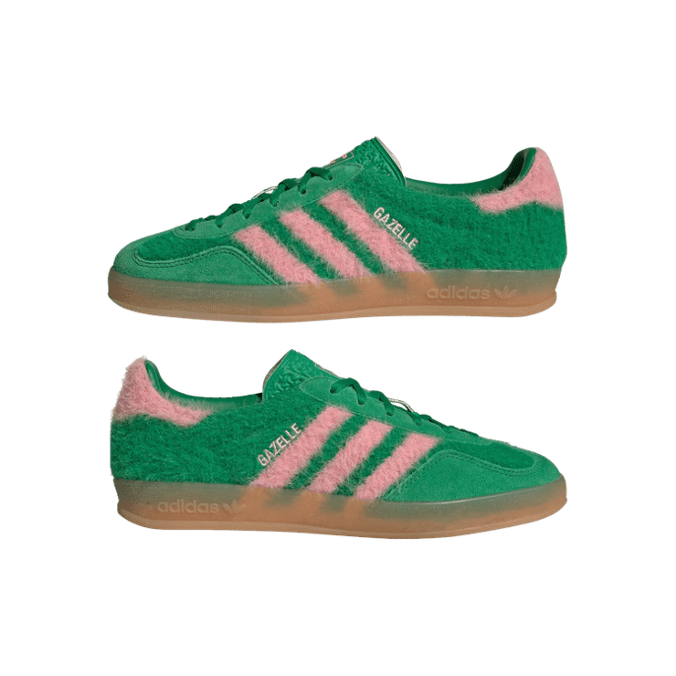 adidas Gazelle Indoor Green Glow Pink (W) Angle 7