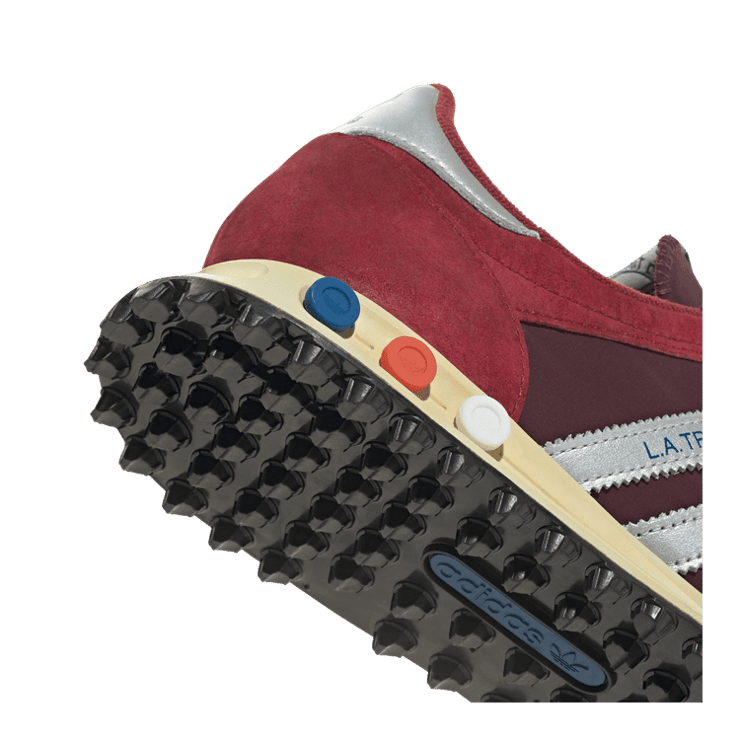 adidas LA Trainer OG Noble Maroon Silver Metallic Angle 5
