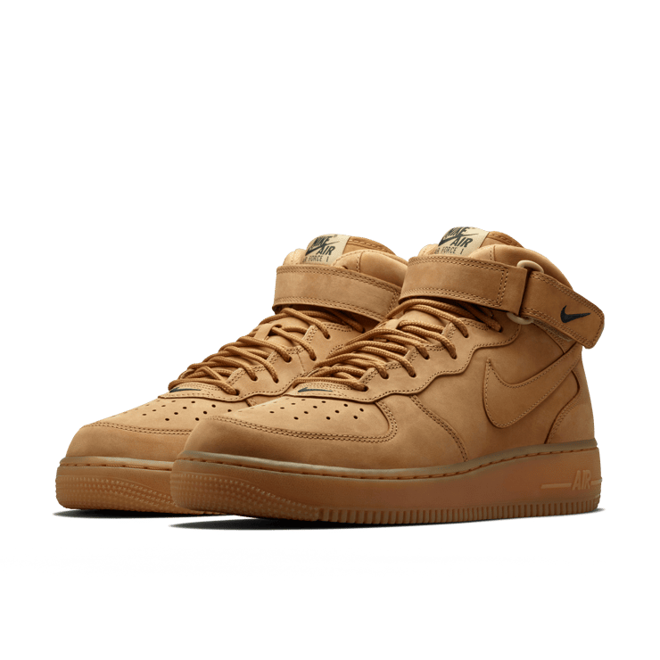 Nike Air Force 1 Mid Flax Angle 1