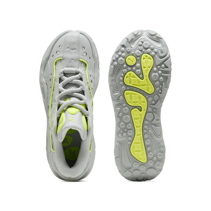 Puma LaMelo Ball LaFrancé RNR Grey Neon Angle 1