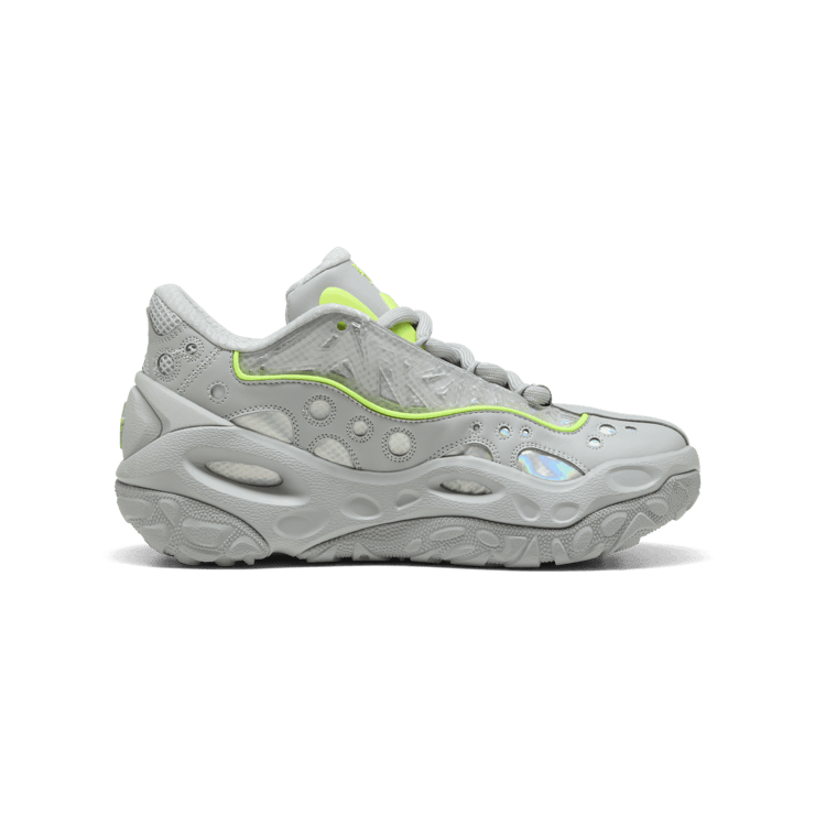 Puma LaMelo Ball LaFrancé RNR Grey Neon Angle 2
