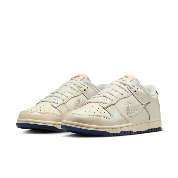 Nike Dunk Low Soft Pearl Mini Swoosh (W) Angle 5
