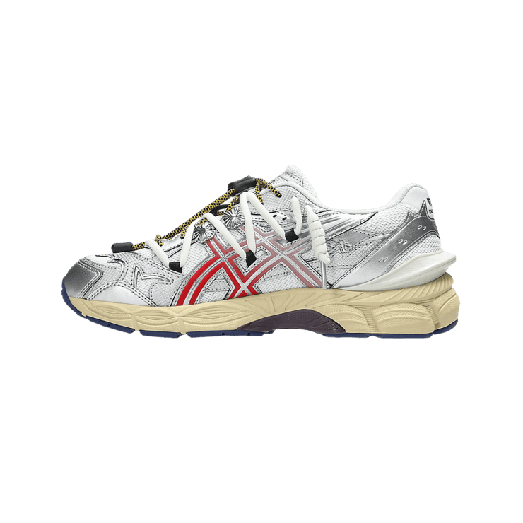 ASICS Gel-Cumulus 16 TOGA White Red Pure Silver Angle 2
