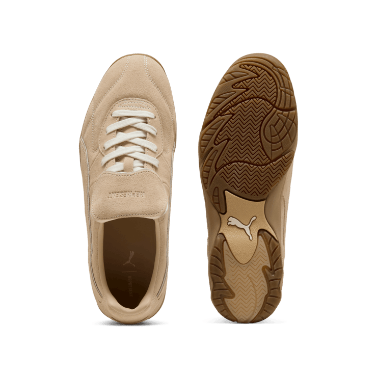 Puma King Indoor Premium Represent Light Sand Angle 1