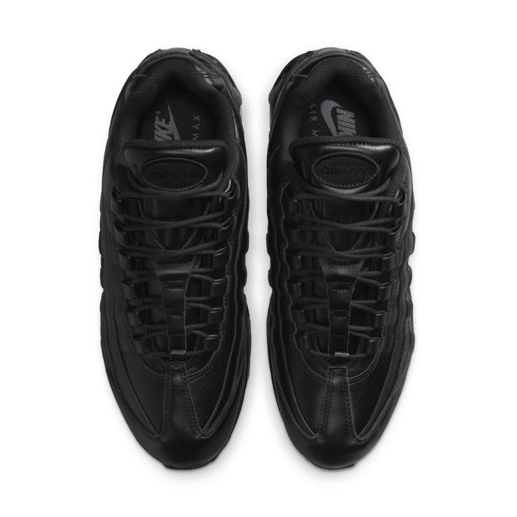 Nike Air Max 95 Big Bubble Leather QS Triple Black Angle 5