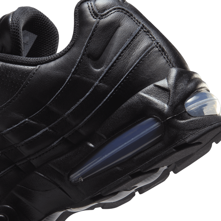 Nike Air Max 95 Big Bubble Leather QS Triple Black Angle 6