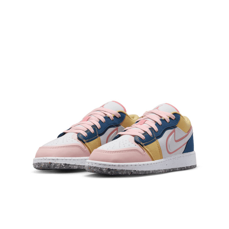 Air Jordan 1 Low SE Multi-Color Canvas (GS) Angle 2