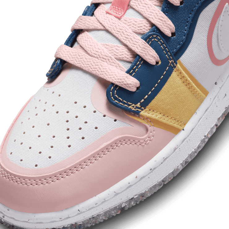 Air Jordan 1 Low SE Multi-Color Canvas (GS) Angle 4