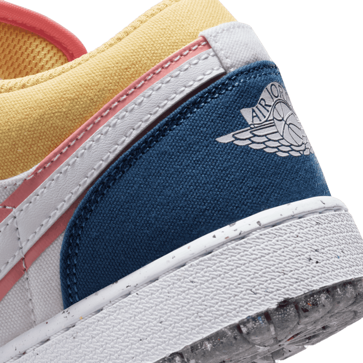 Air Jordan 1 Low SE Multi-Color Canvas (GS) Angle 5
