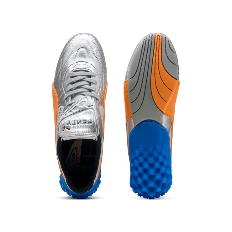Puma Avanti LS-X Fenty Silver Rickie Orange Angle 1